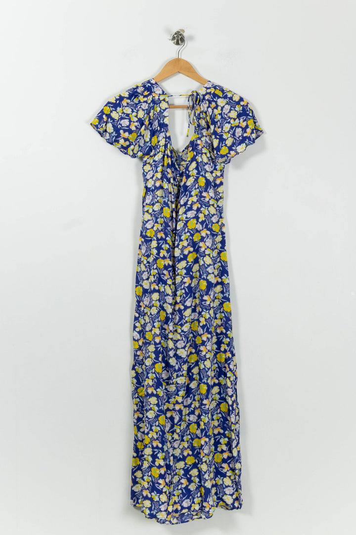 Robe Longue Bleue et Jaune - Taille L/40 de la marque Karl Marc John | PARAD94592 - Vendu par Paradigme - Image 4