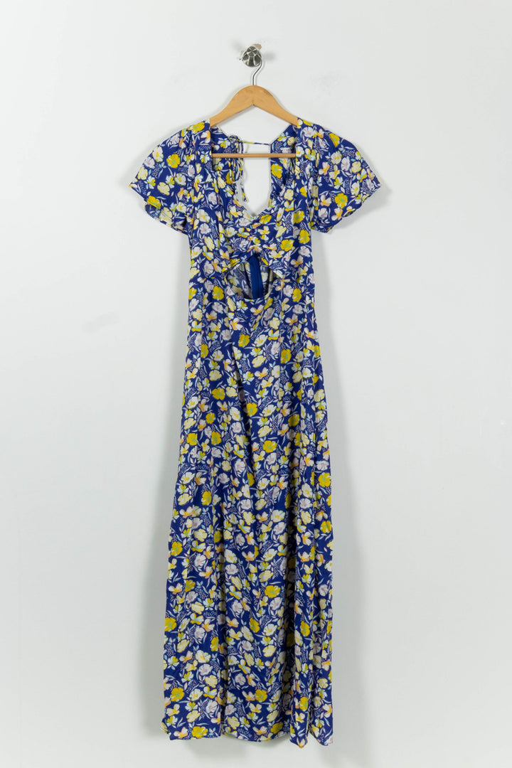 Robe Longue Bleue et Jaune - Taille L/40 de la marque Karl Marc John | PARAD94592 - Vendu par Paradigme - Image 2
