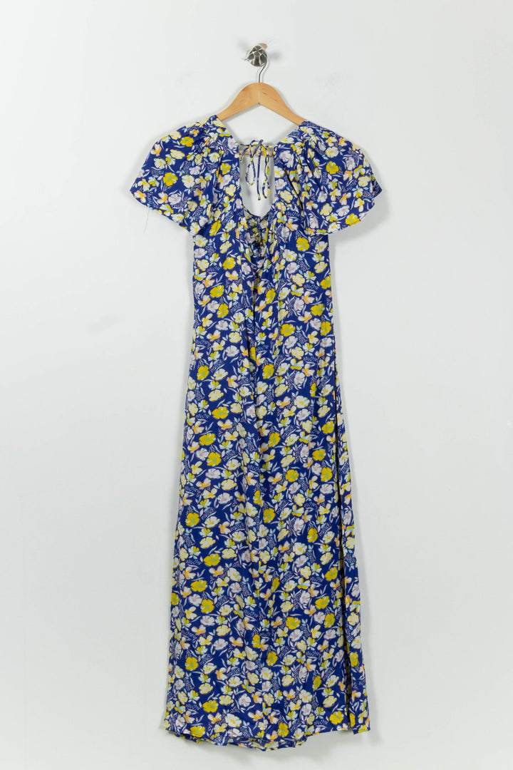 Robe Longue Bleu et Jaune - Taille L/40 de la marque Karl Marc John | PARAD94597 - Vendu par Paradigme - Image 4