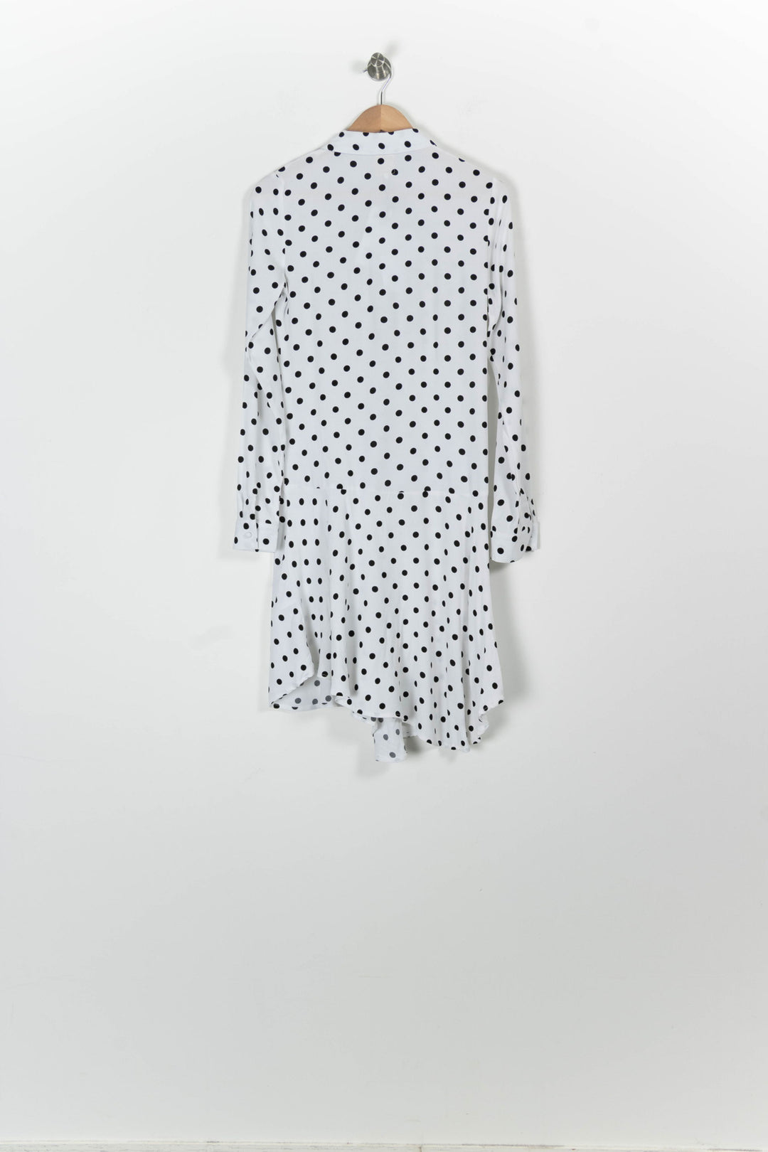 Robe Longue Blanche à Pois Noirs - Taille XS/34 de la marque Karl Marc John | PARAD94598 - Vendu par Paradigme - Image 4