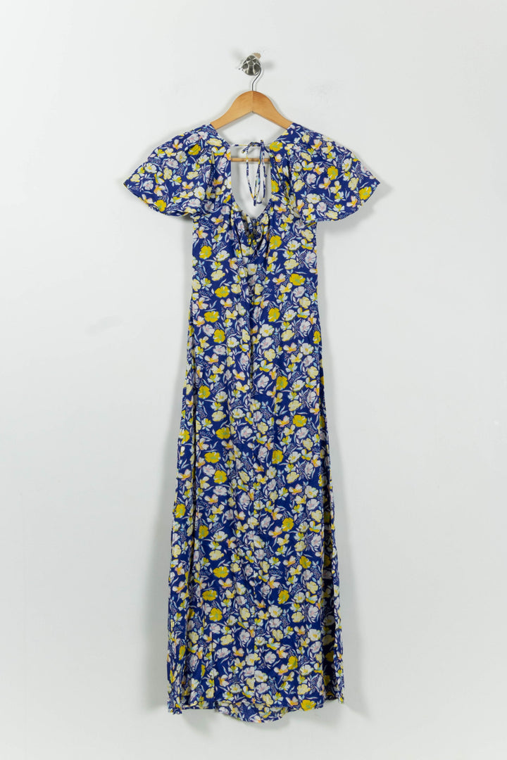 Robe Longue Bleue et Jaune - Taille L/40 de la marque Karl Marc John | PARAD94599 - Vendu par Paradigme - Image 4