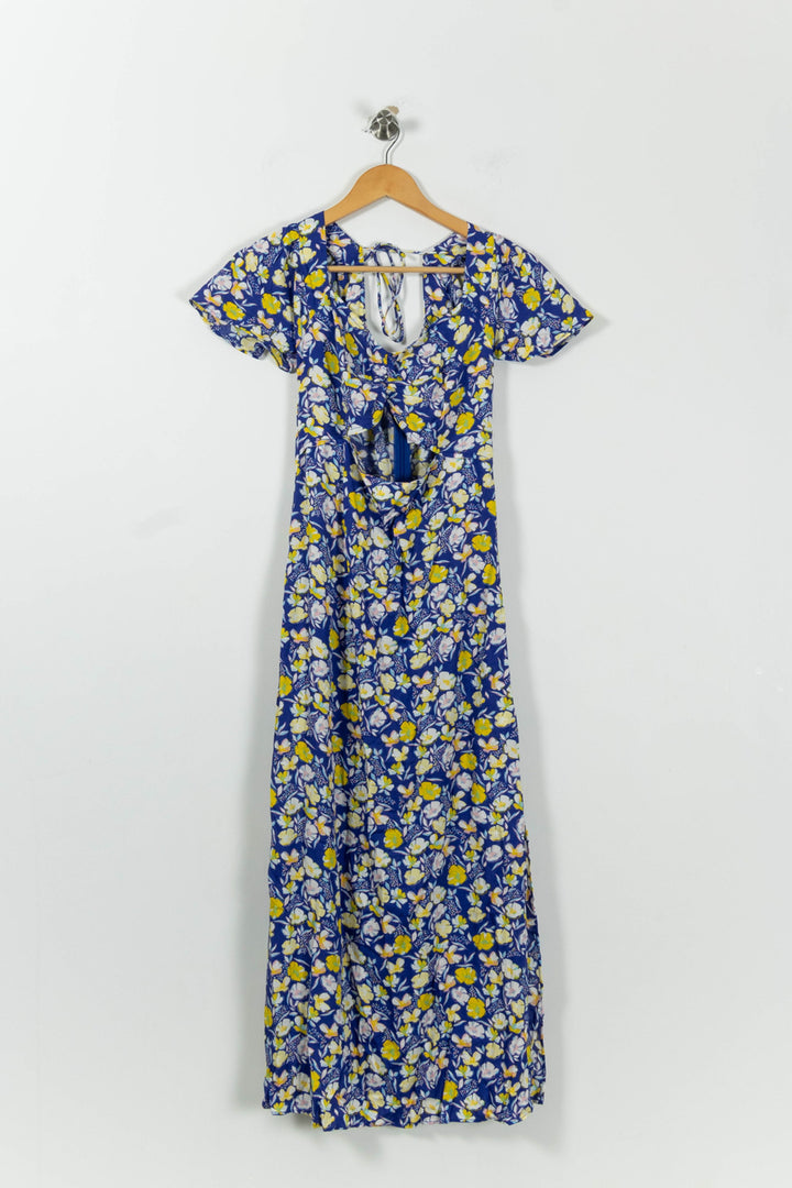Robe Longue Bleue et Jaune - Taille L/40 de la marque Karl Marc John | PARAD94599 - Vendu par Paradigme - Image 2