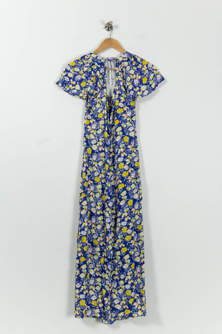 Robe Longue Bleue et Jaune - Taille L/40 de la marque Karl Marc John | PARAD94601 - Vendu par Paradigme - Image 4