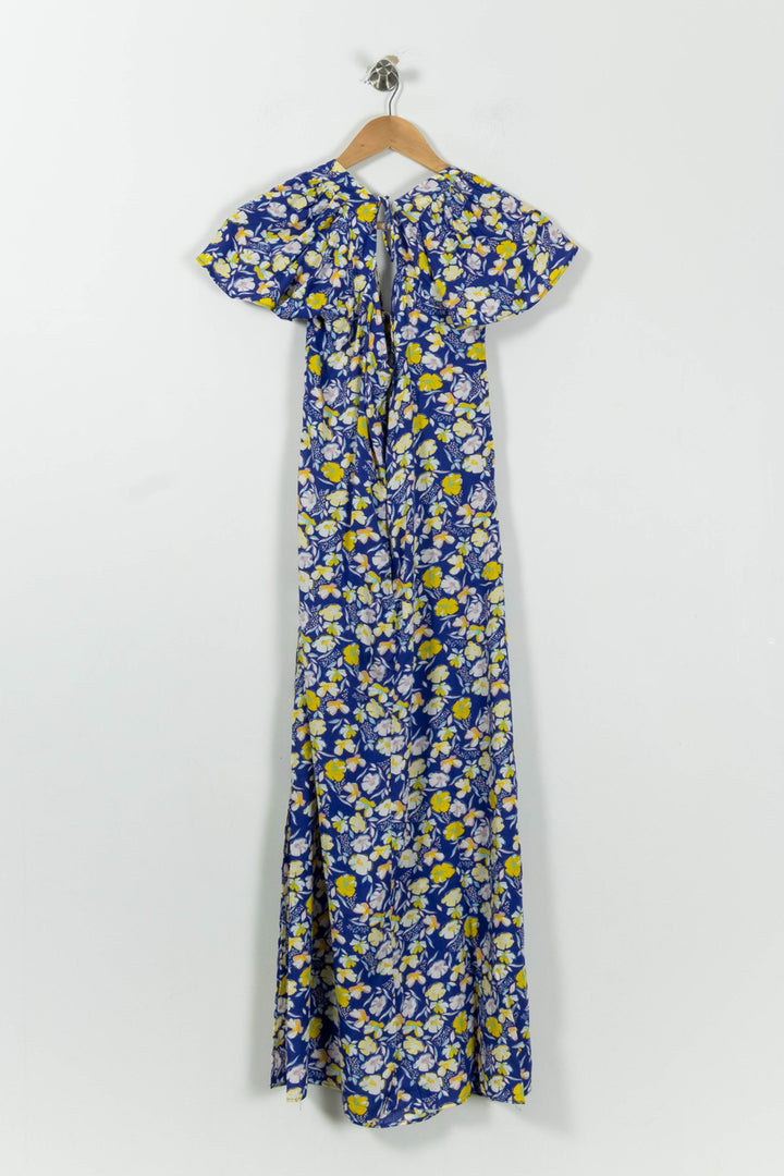 Robe Longue Bleue et Jaune - Taille L/40 de la marque Karl Marc John | PARAD94602 - Vendu par Paradigme - Image 4