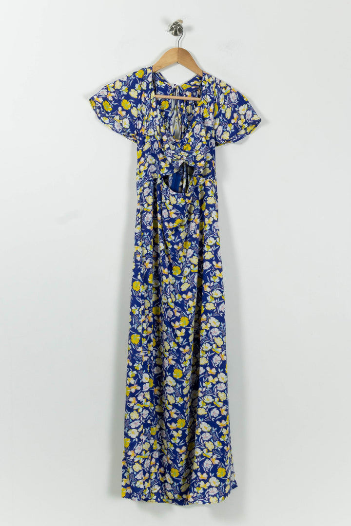 Robe Longue Bleue et Jaune - Taille L/40 de la marque Karl Marc John | PARAD94602 - Vendu par Paradigme - Image 2