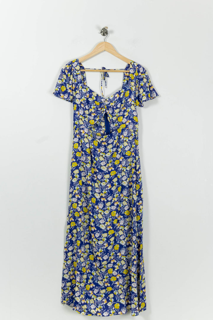 Robe Longue Bleue et Jaune - Taille L/40 de la marque Karl Marc John | PARAD94604 - Vendu par Paradigme - Image 2