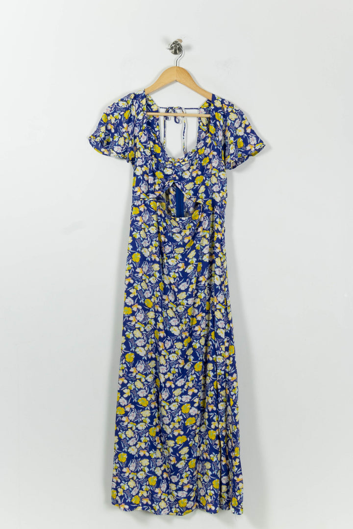 Robe Longue Bleue et Jaune - Taille L/40 de la marque Karl Marc John | PARAD94607 - Vendu par Paradigme - Image 2