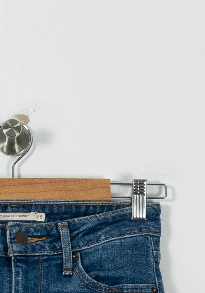 Jean Slim Bleu - Taille XS/34 de la marque Levi's | PARAD94609 - Vendu par Paradigme - Image 3