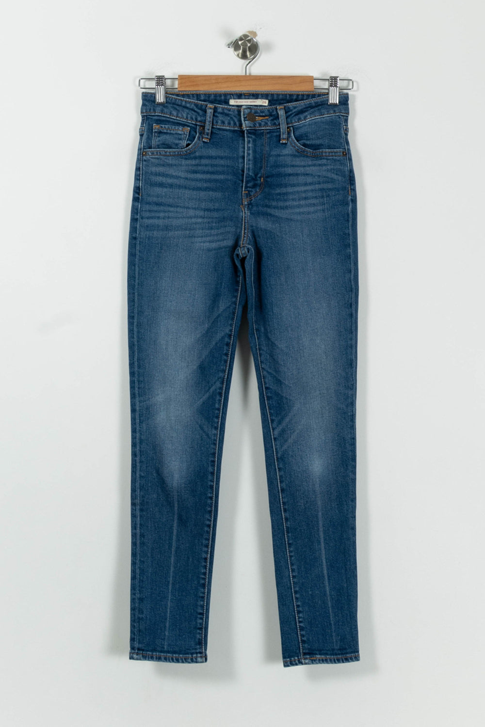 Jean Slim Bleu - Taille XS/34 de la marque Levi's | PARAD94609 - Vendu par Paradigme - Image 2