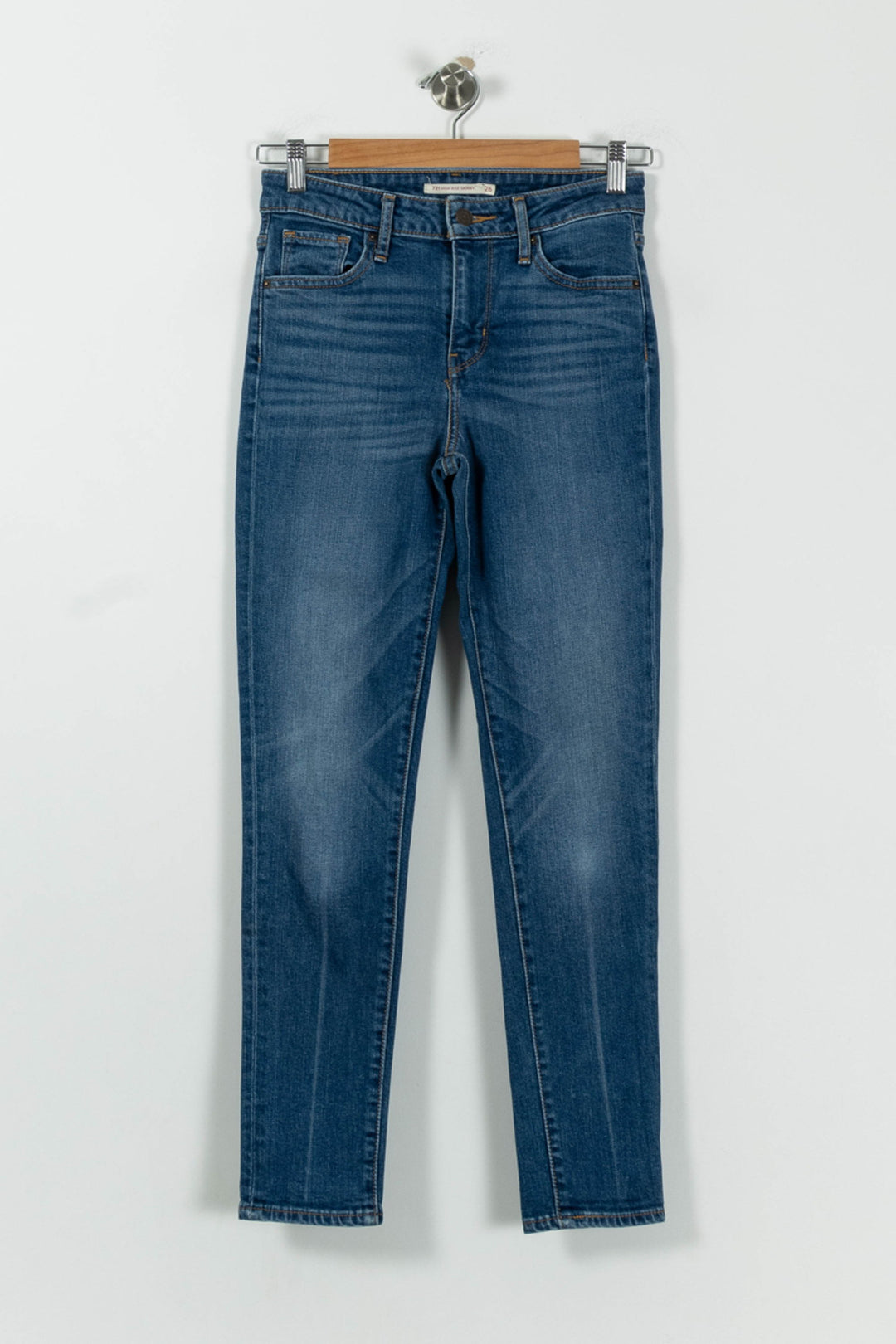 Jean Slim Bleu - Taille XS/34 de la marque Levi's | PARAD94609 - Vendu par Paradigme - Image 2