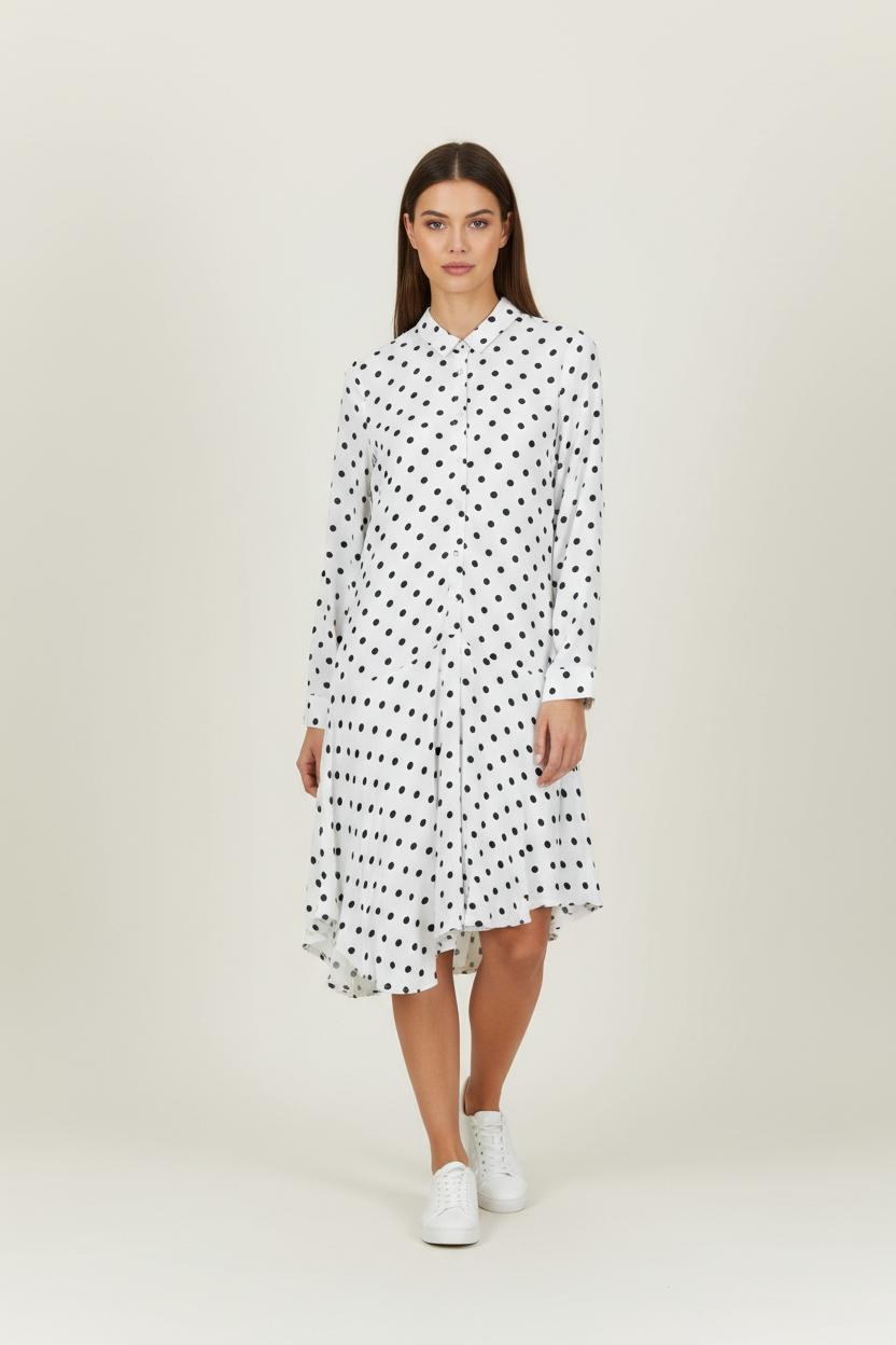 Robe Longue Blanche et Noire - Taille S/36 de la marque Karl Marc John | PARAD94610 - Vendu par Paradigme - Image 1