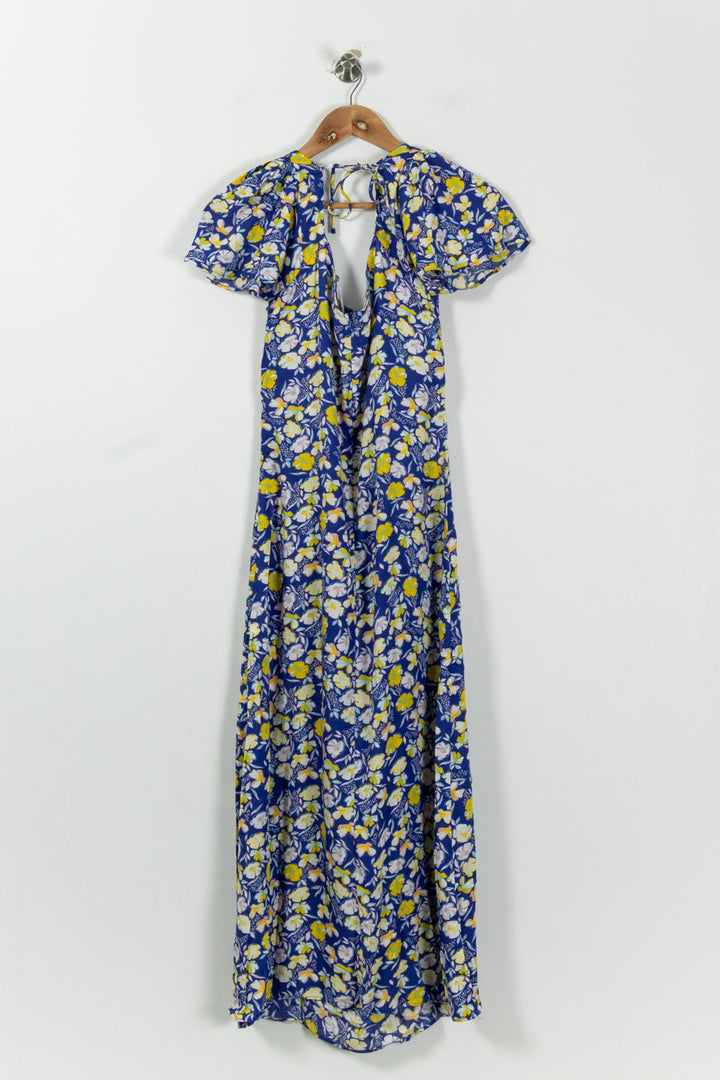 Robe Longue Bleue et Jaune - Taille L/40 de la marque Karl Marc John | PARAD94612 - Vendu par Paradigme - Image 4