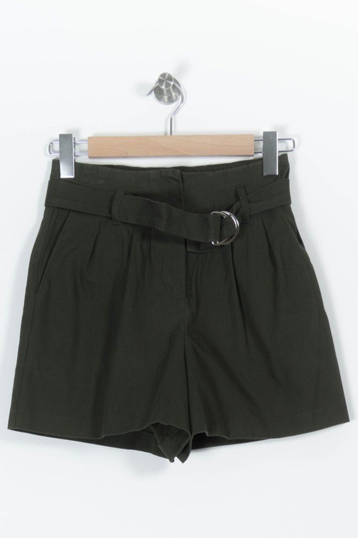 Short Taille Haute Vert Foncé - Taille S/36 de la marque Maje | PARAD94617 - Vendu par Paradigme - Image 2