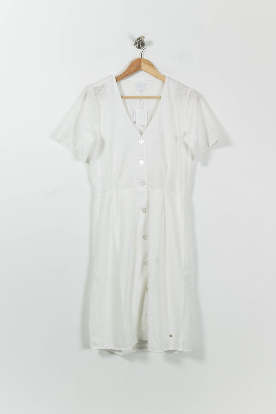 Robe Chemise Blanche - Taille L/40 de la marque Karl Marc John | PARAD94621 - Vendu par Paradigme - Image 2