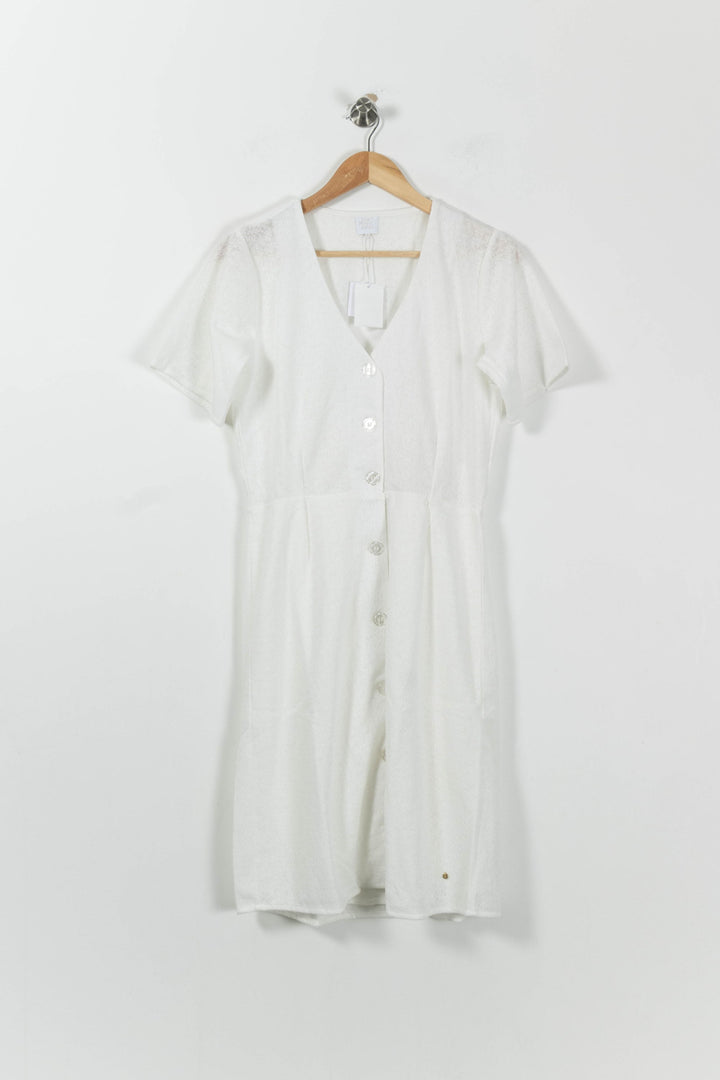 Robe Chemise Blanche - Taille L/40 de la marque Karl Marc John | PARAD94621 - Vendu par Paradigme - Image 2