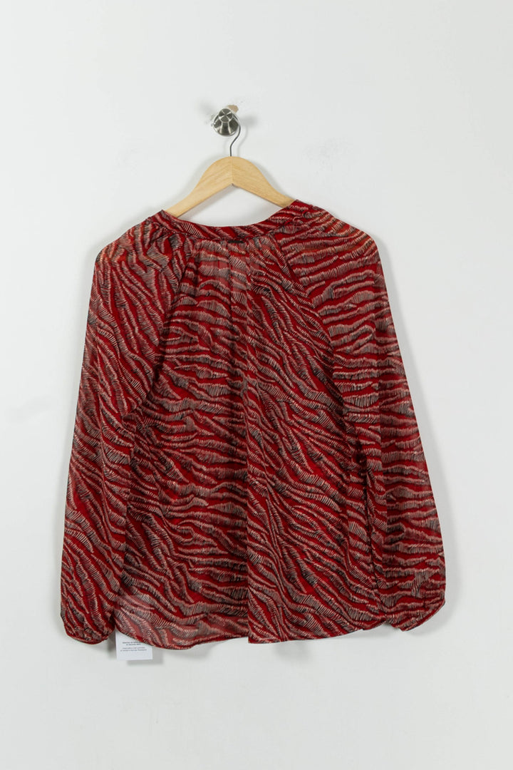 Blouse Rouge et Noire - Taille XS/34 de la marque One Step | PARAD94623 - Vendu par Paradigme - Image 4