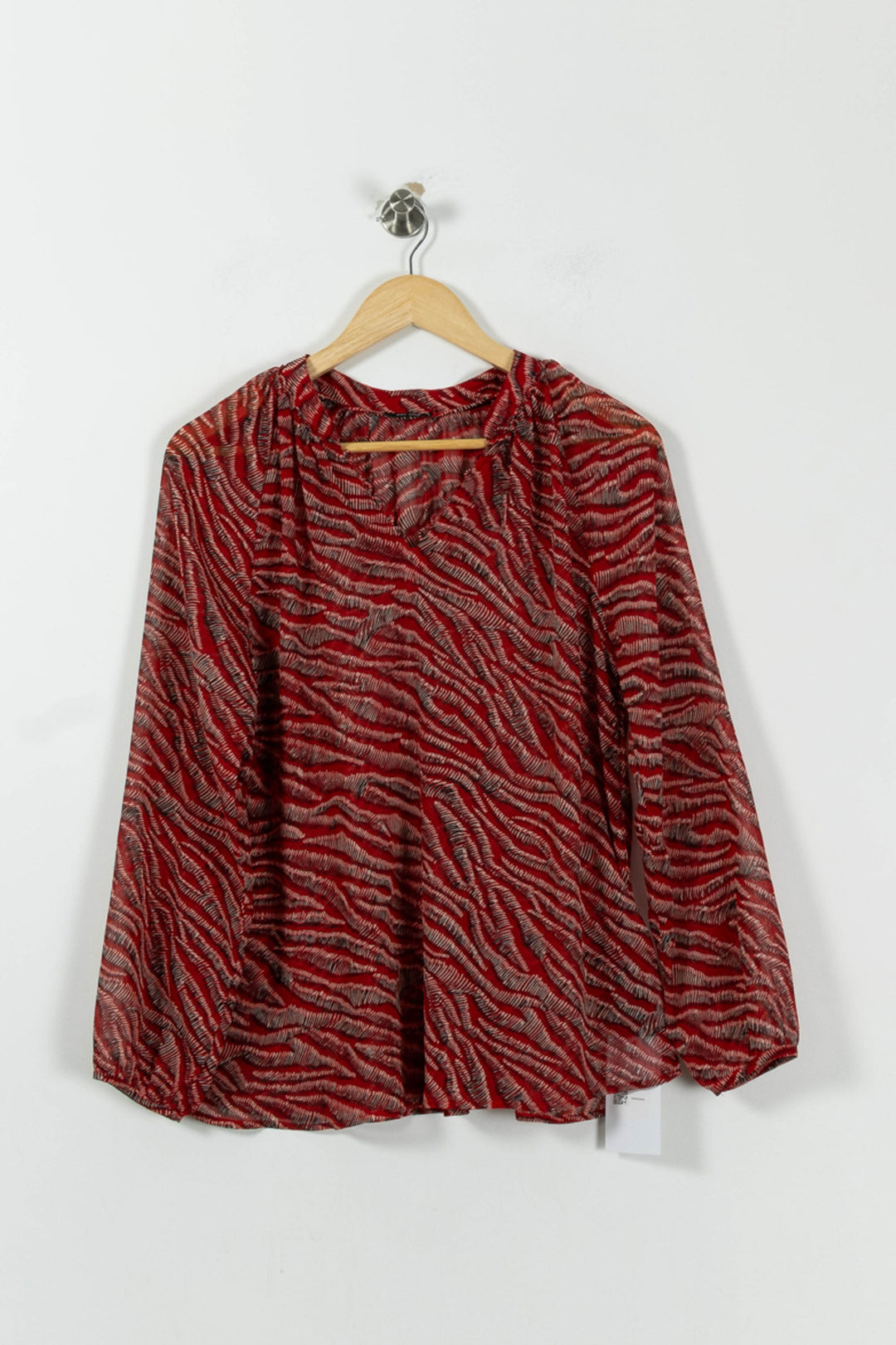 Blouse Rouge et Noire - Taille XS/34 de la marque One Step | PARAD94623 - Vendu par Paradigme - Image 2