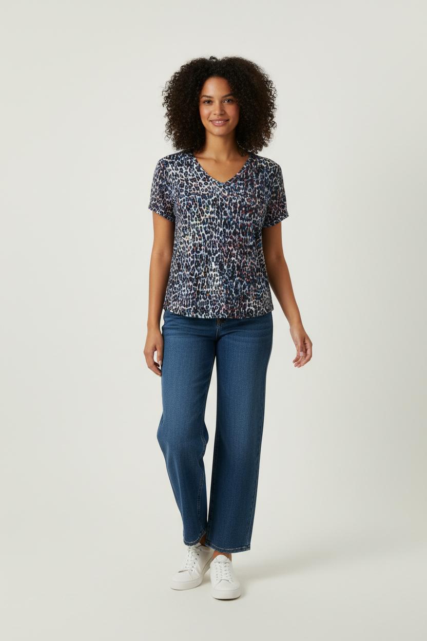 Tee-shirt Multicolore - Taille S/36 de la marque IKKS | PARAD94627 - Vendu par Paradigme - Image 1