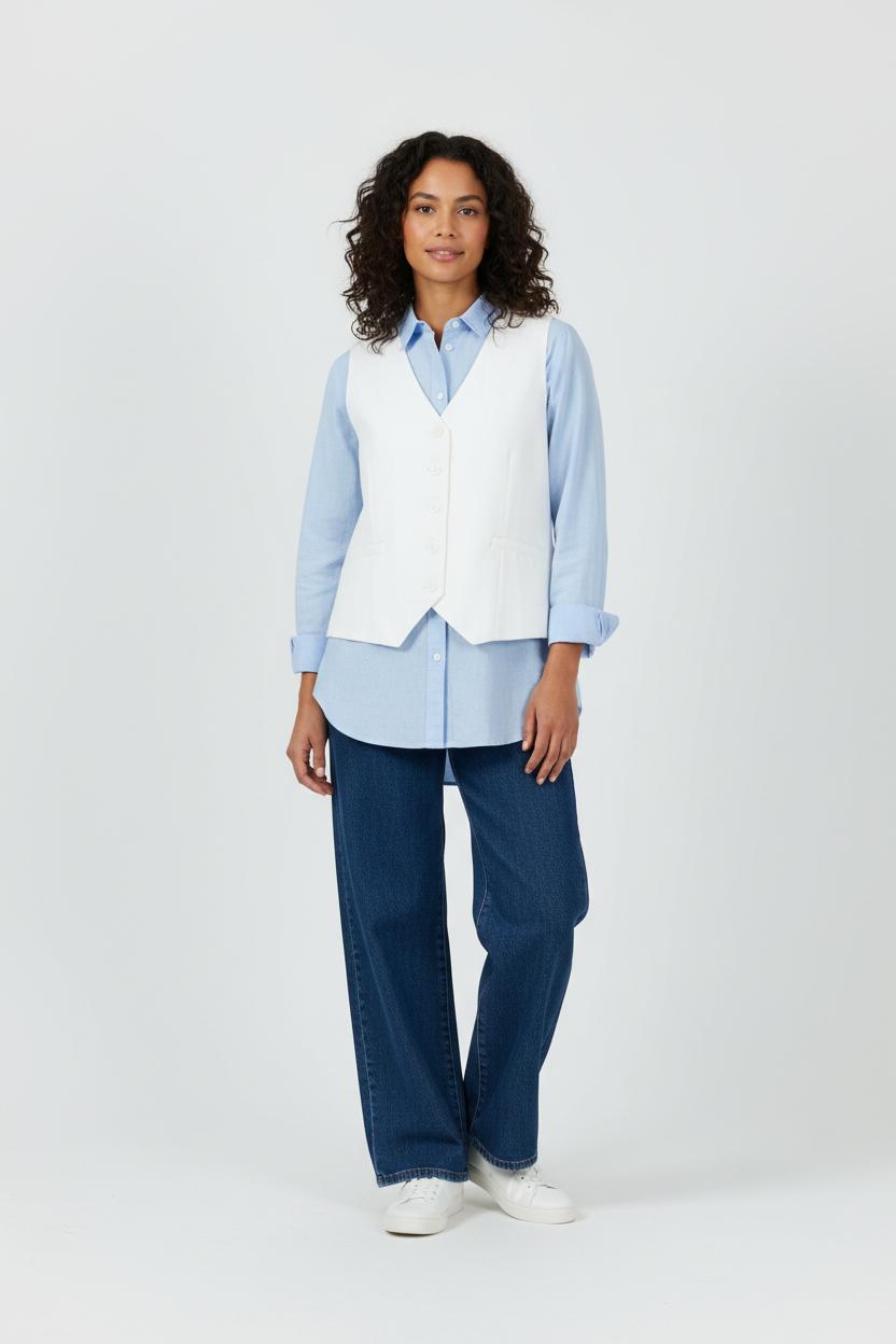 Gilet Blanc - Taille L/40 de la marque Karl Marc John | PARAD94630 - Vendu par Paradigme - Image 1