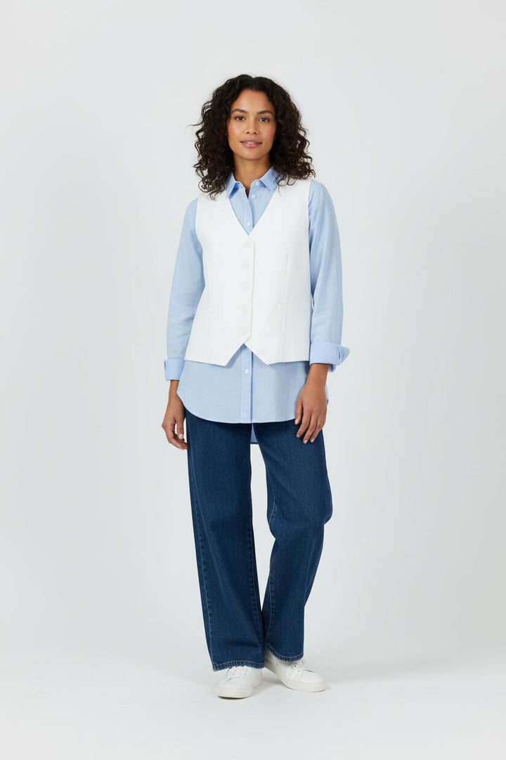 Gilet Blanc - Taille L/40 de la marque Karl Marc John | PARAD94630 - Vendu par Paradigme - Image 1