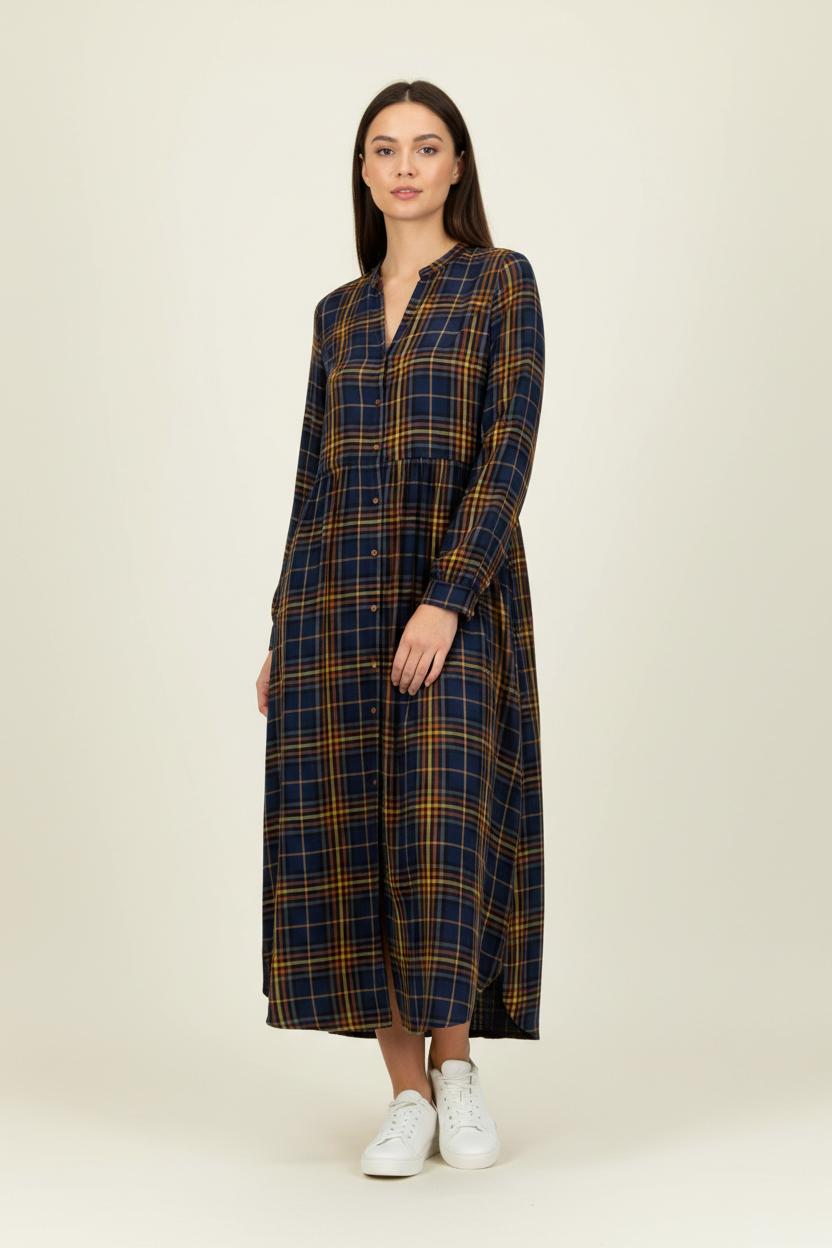 Robe Longue Bleu et Jaune - Taille M/38 de la marque Imprevu | PARAD94632 - Vendu par Paradigme - Image 1
