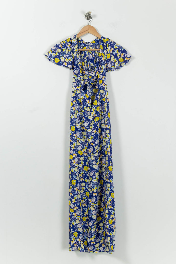 Robe Longue Bleue et Jaune - Taille L/40 de la marque Karl Marc John | PARAD94636 - Vendu par Paradigme - Image 2