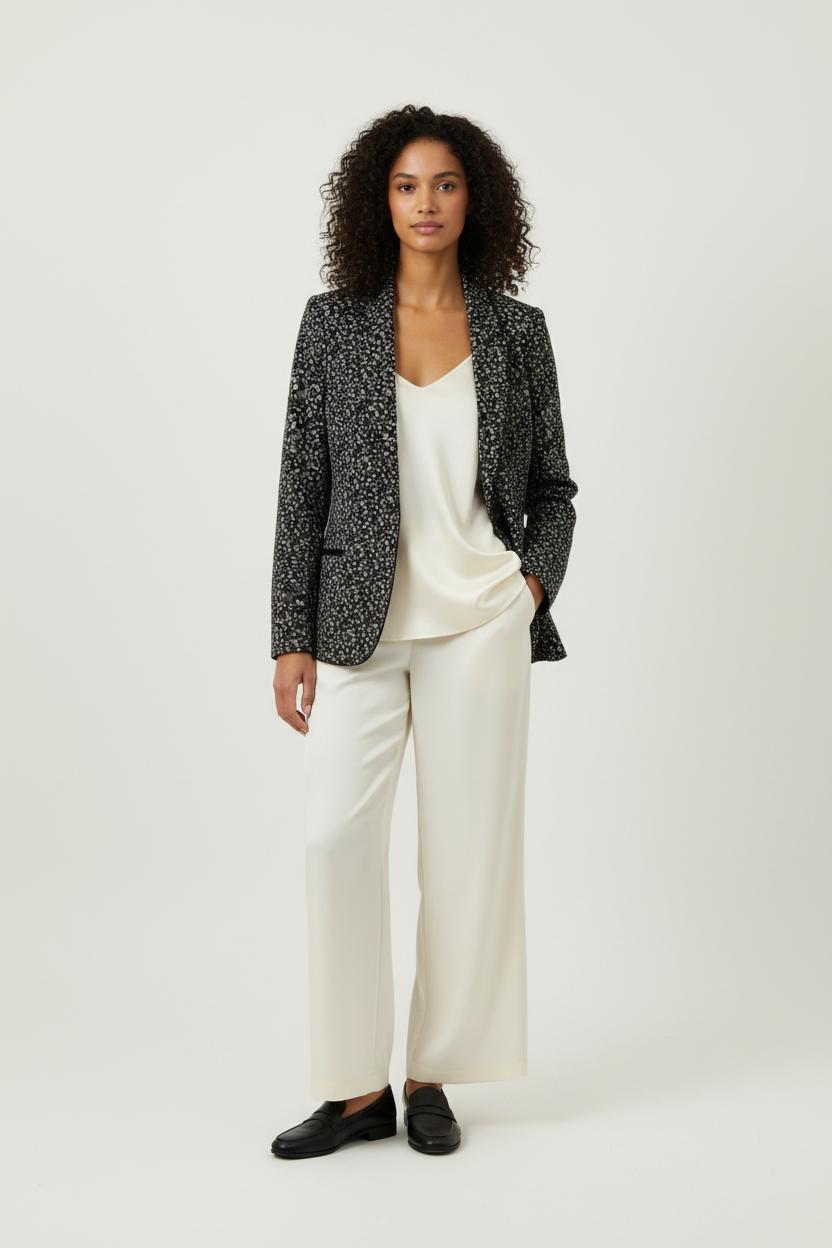 Blazer Noir et Blanc - Taille S/36 de la marque IKKS | PARAD94639 - Vendu par Paradigme - Image 1