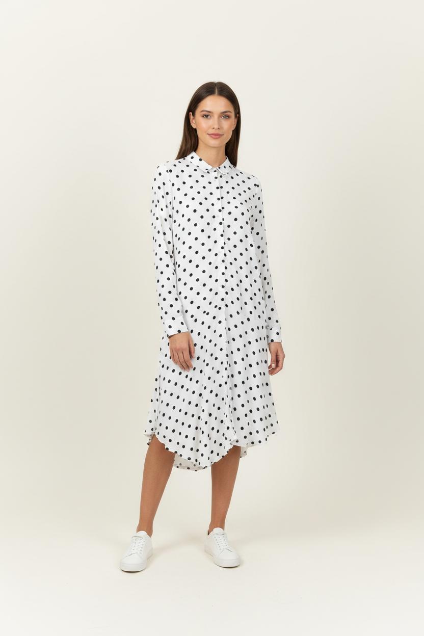 Robe Longue Blanche et Noire - Taille XS/34 de la marque Karl Marc John | PARAD94647 - Vendu par Paradigme - Image 1