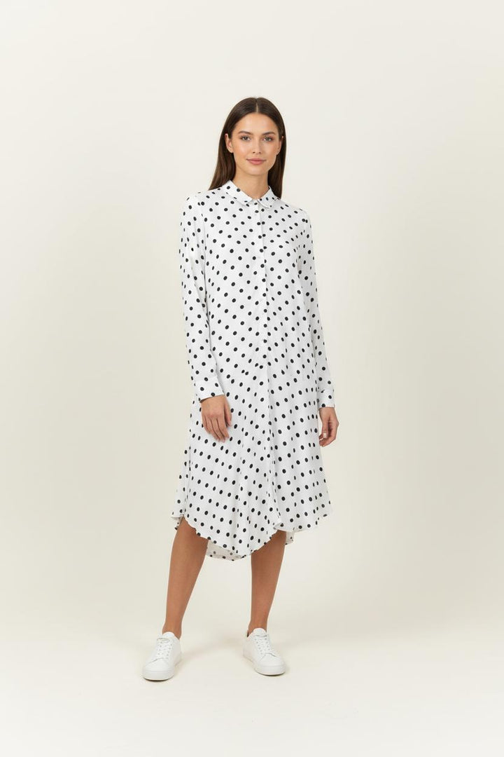 Robe Longue Blanche et Noire - Taille XS/34 de la marque Karl Marc John | PARAD94647 - Vendu par Paradigme - Image 1