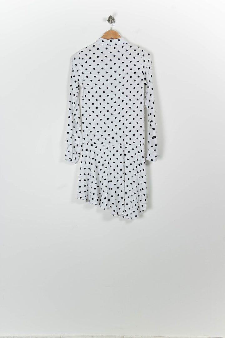 Robe Blanche à Pois Noirs - Taille XS/34 de la marque Karl Marc John | PARAD94648 - Vendu par Paradigme - Image 4