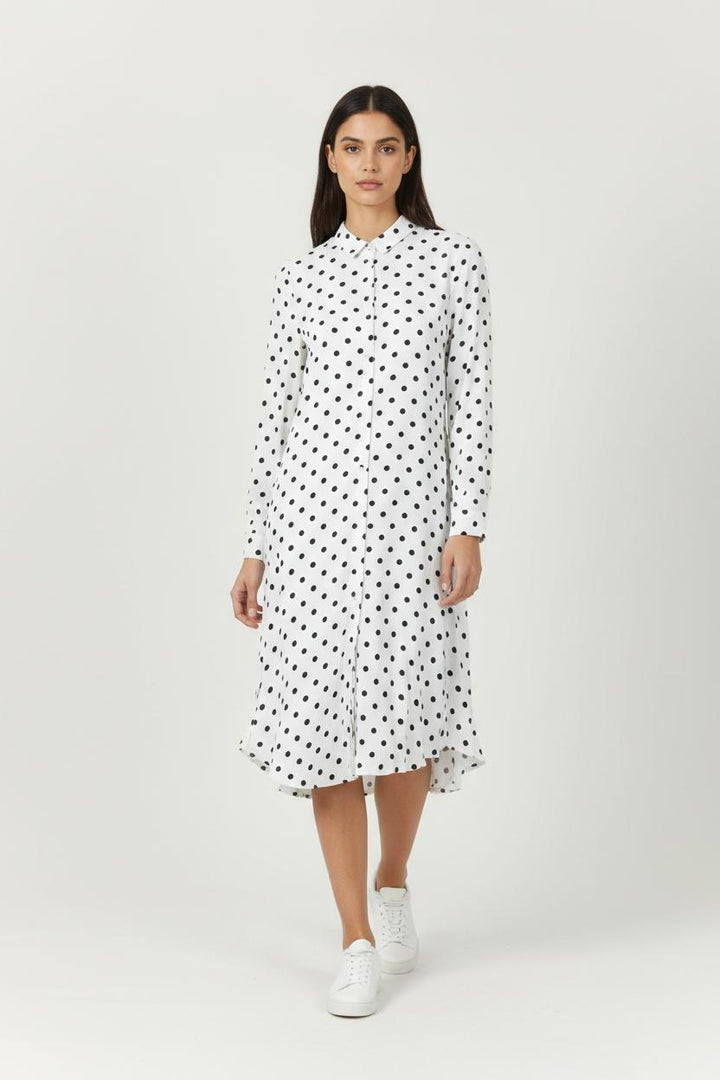 Robe Longue Blanche et Noire - Taille XS/34 de la marque Karl Marc John | PARAD94651 - Vendu par Paradigme - Image 1