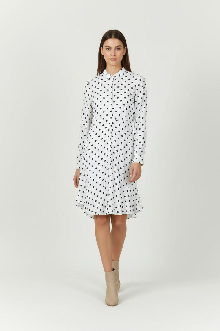Robe Longue Blanche et Noire - Taille XS/34 de la marque Karl Marc John | PARAD94654 - Vendu par Paradigme - Image 1