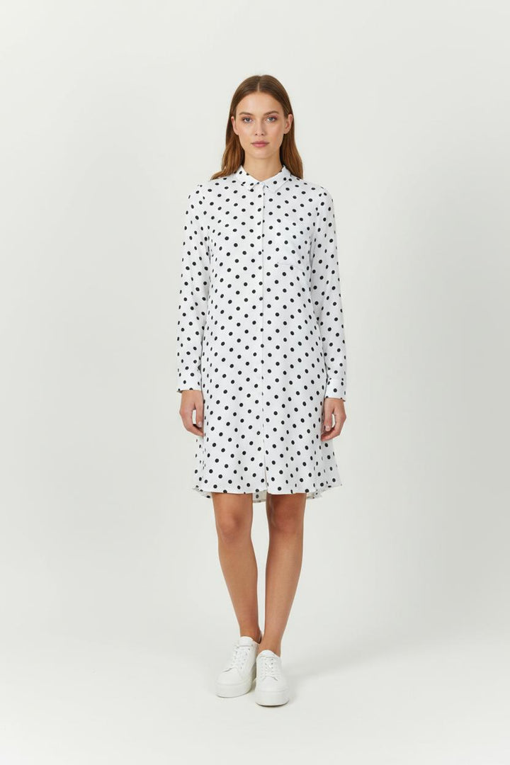 Robe Longue Blanche et Noire - Taille XS/34 de la marque Karl Marc John | PARAD94655 - Vendu par Paradigme - Image 1