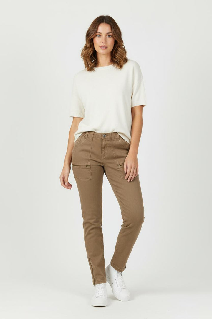 Pantalon Cargo Beige - Taille S/36 de la marque IKKS | PARAD94656 - Vendu par Paradigme - Image 1