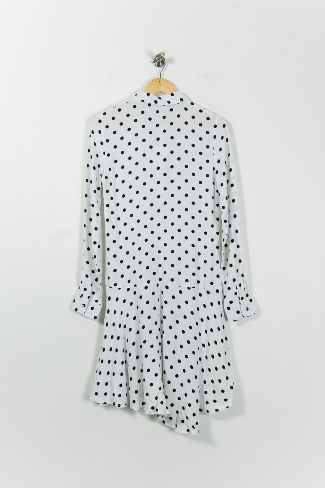 Robe Longue Blanche à Pois Noirs - Taille XS/34 de la marque Karl Marc John | PARAD94659 - Vendu par Paradigme - Image 4