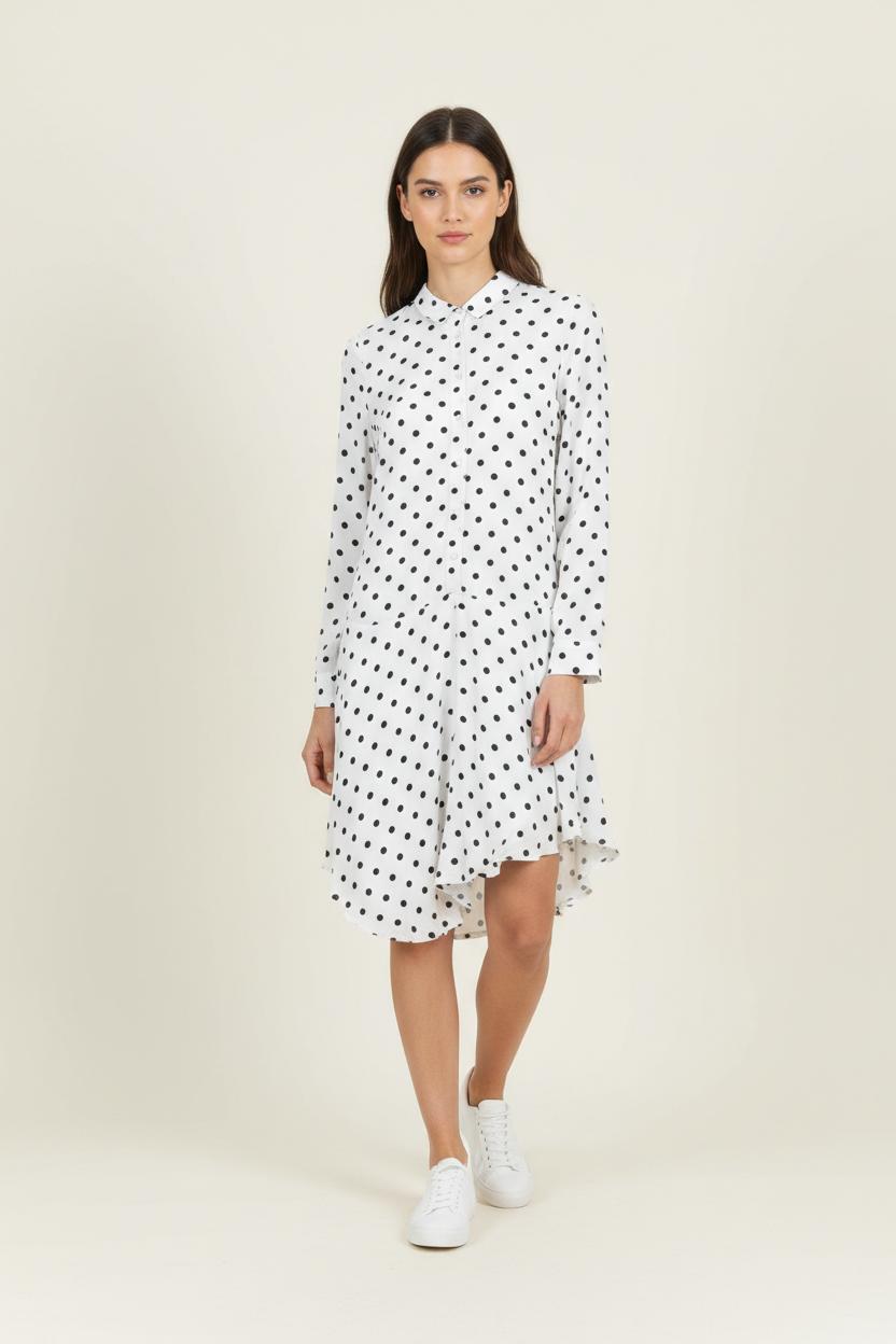 Robe Longue Blanche et Noire - Taille S/36 de la marque Karl Marc John | PARAD94672 - Vendu par Paradigme - Image 1