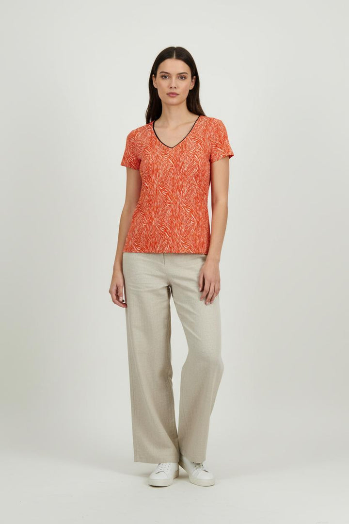 Tee-shirt Rouge et Blanc - Taille XS/34 de la marque One Step | PARAD94675 - Vendu par Paradigme - Image 1