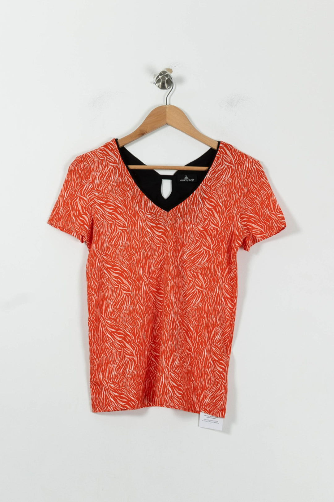 Tee-shirt Rouge et Blanc - Taille XS/34 de la marque One Step | PARAD94675 - Vendu par Paradigme - Image 2