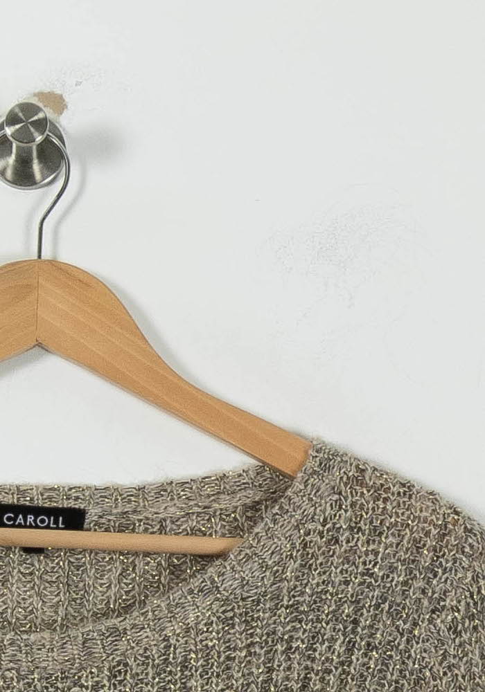 Pull Doré - Taille S/36 de la marque Caroll | PARAD94678 - Vendu par Paradigme - Image 3