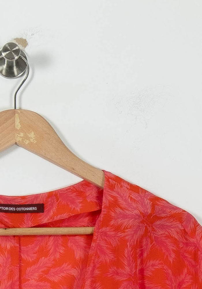 Robe Courte Rouge et Rose - Taille L/40 de la marque Comptoir des Cotonniers | PARAD94686 - Vendu par Paradigme - Image 3
