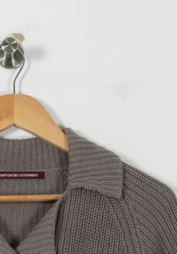 Cardigan Marron - Taille S/36 de la marque Comptoir des Cotonniers | PARAD94695 - Vendu par Paradigme - Image 3
