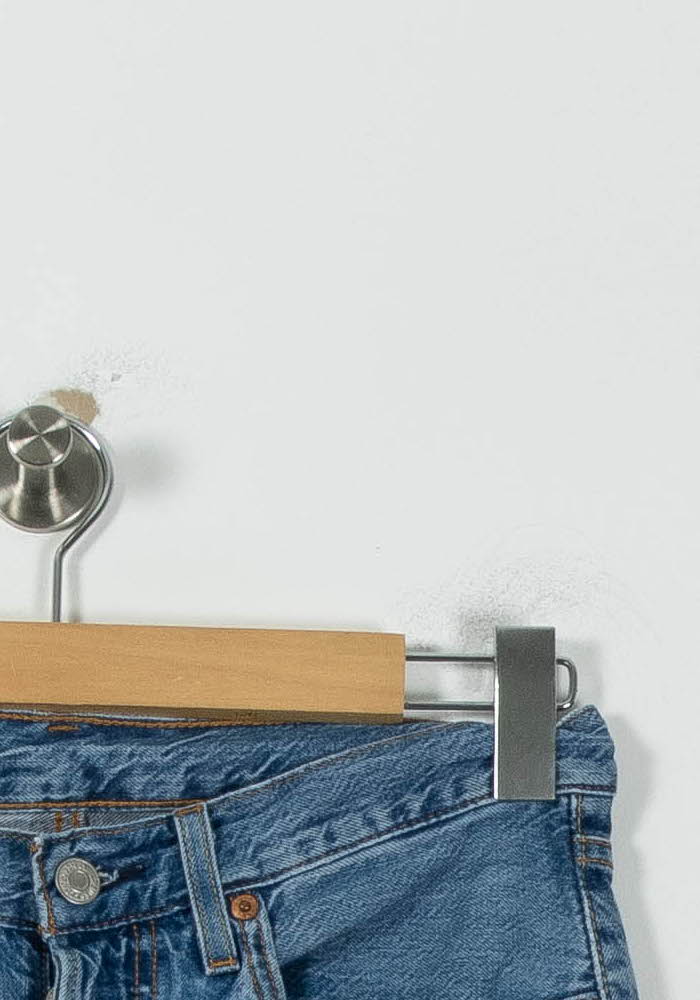 Jean Droit Déchiré Bleu - Taille XS/34 de la marque Levi's | PARAD94702 - Vendu par Paradigme - Image 3