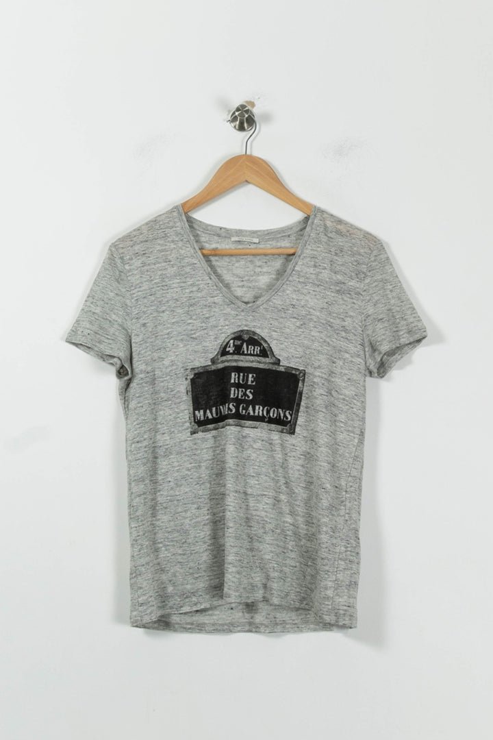 Tee-shirt Gris - Taille S/36 de la marque IKKS | PARAD94704 - Vendu par Paradigme - Image 2