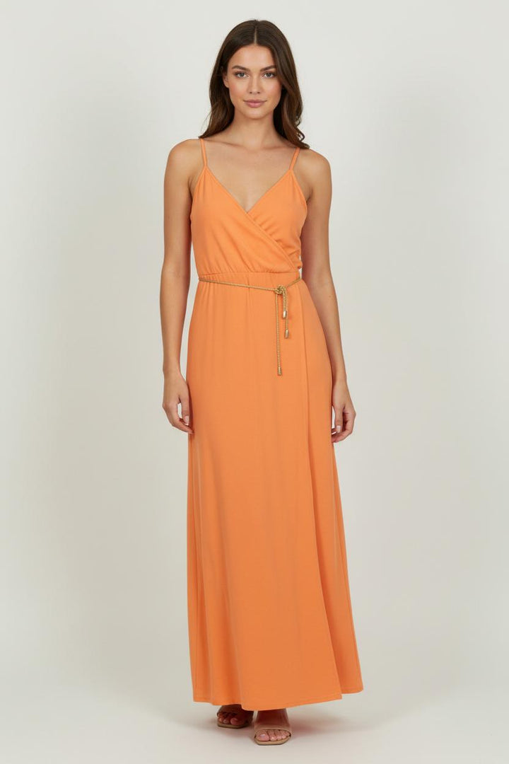 Robe Longue Orange - Taille M/38 de la marque IKKS | PARAD94711 - Vendu par Paradigme - Image 1