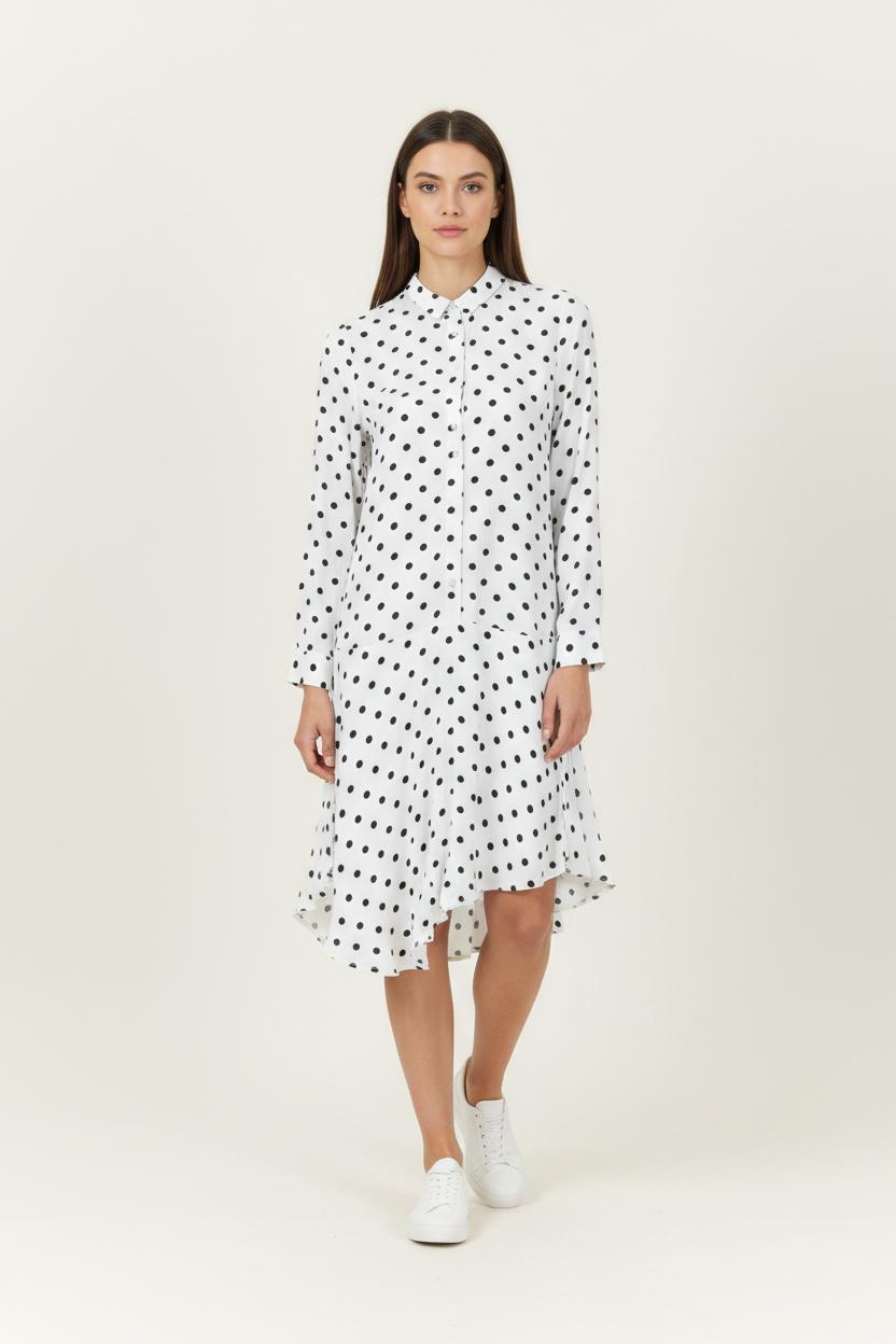 Robe Longue Blanche et Noire - Taille S/36 de la marque Karl Marc John | PARAD94712 - Vendu par Paradigme - Image 1