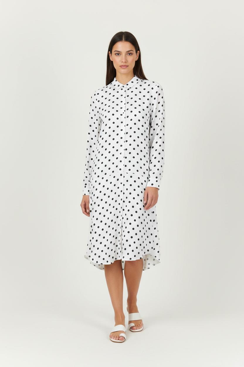 Robe Longue Blanche et Noire - Taille XS/34 de la marque Karl Marc John | PARAD94717 - Vendu par Paradigme - Image 1