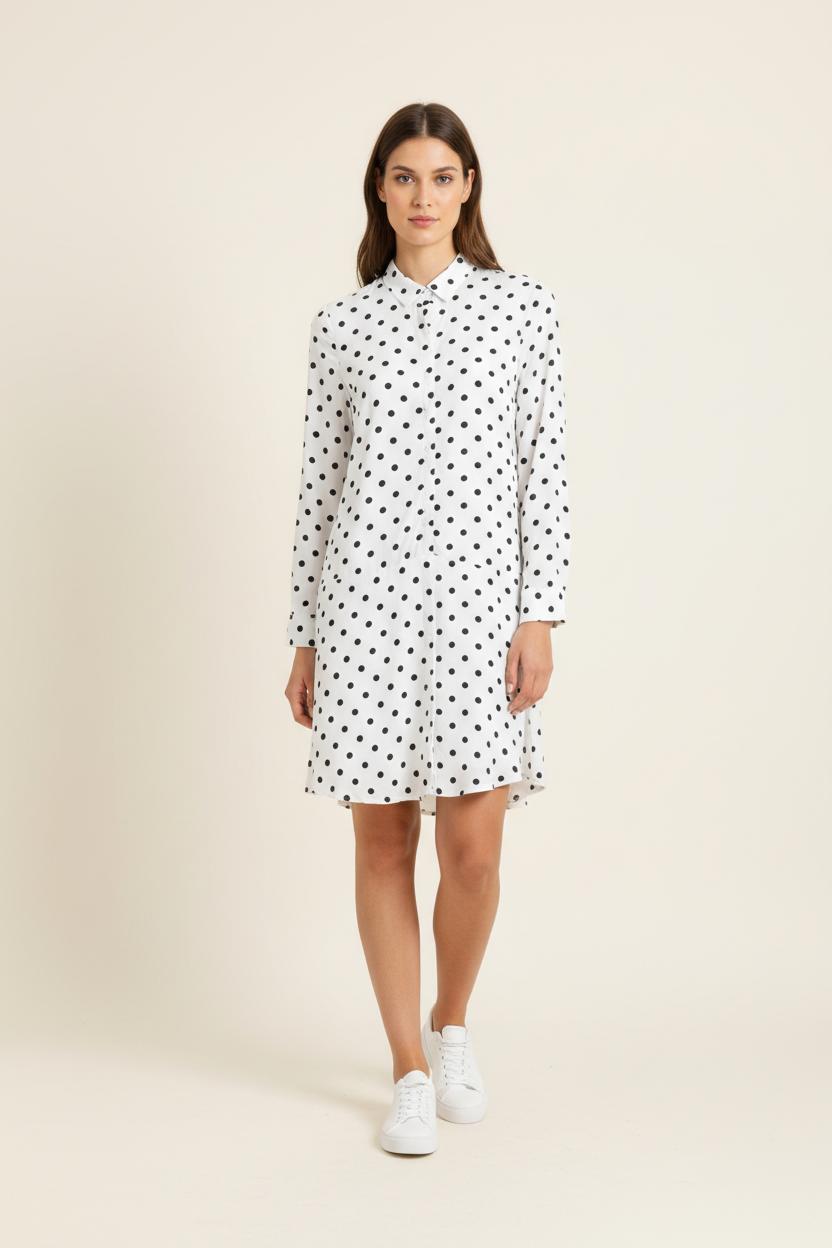 Robe Longue Blanche et Noire - Taille XS/34 de la marque Karl Marc John | PARAD94719 - Vendu par Paradigme - Image 1