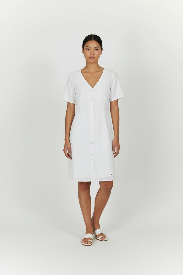 Robe Boutonnée Blanche - Taille S/36 de la marque Karl Marc John | PARAD94723 - Vendu par Paradigme - Image 1