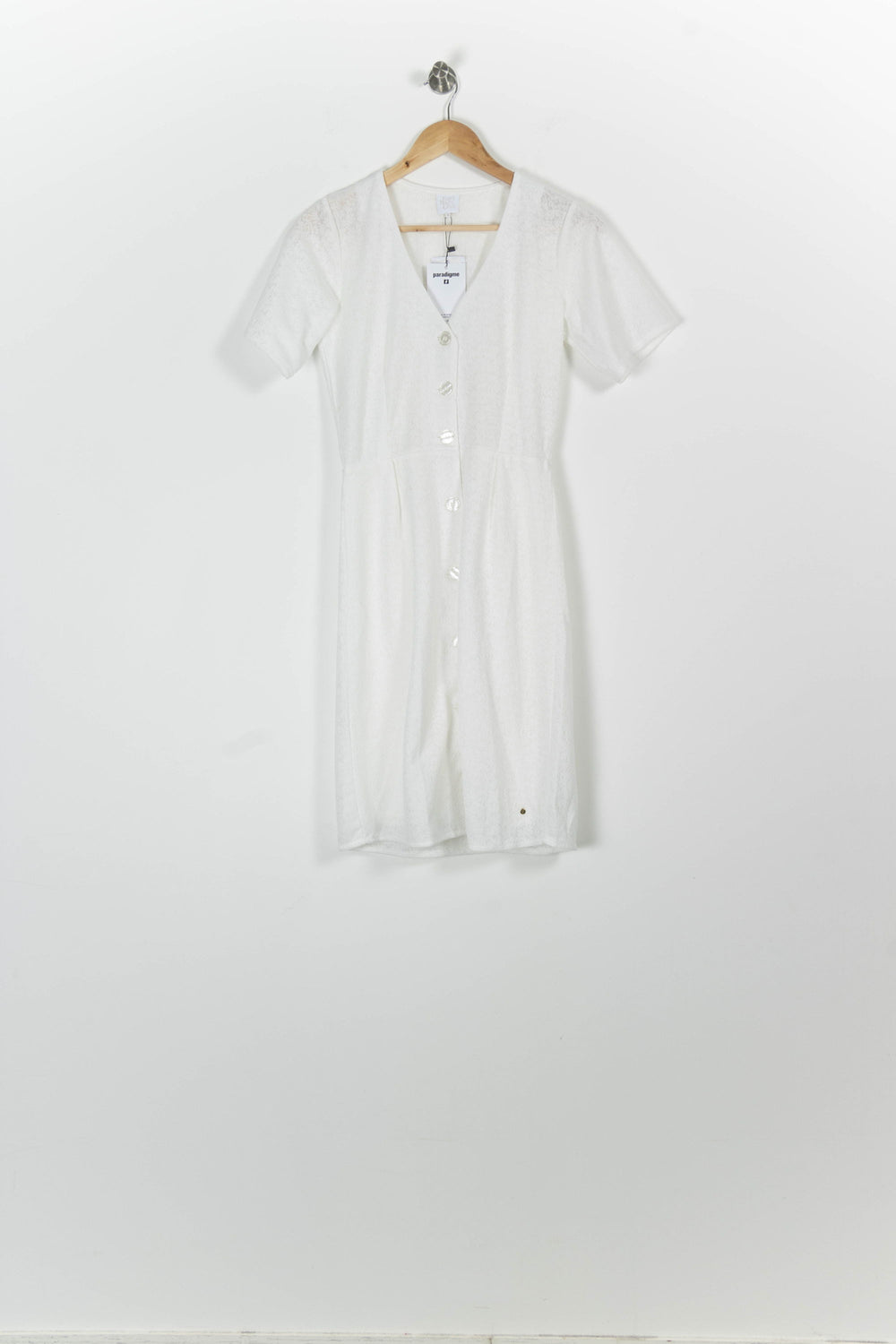 Robe Boutonnée Blanche - Taille S/36 de la marque Karl Marc John | PARAD94723 - Vendu par Paradigme - Image 2