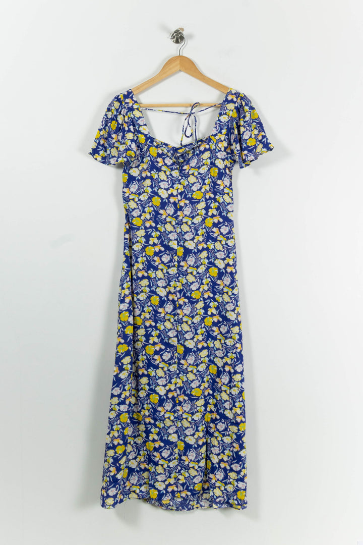 Robe Longue Bleue et Jaune - Taille M/38 de la marque Karl Marc John | PARAD94724 - Vendu par Paradigme - Image 4